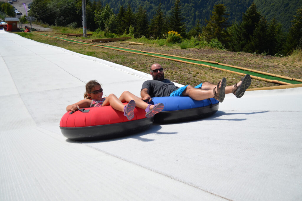 Tubing au Mont Dore